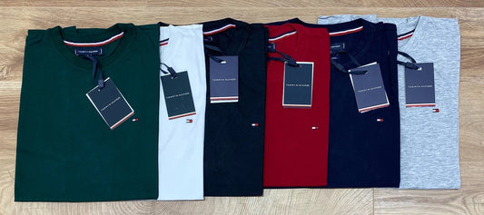 Mens Tommy Hilfiger Short Sleeve Crew Neck T Shirt  EST. 1985