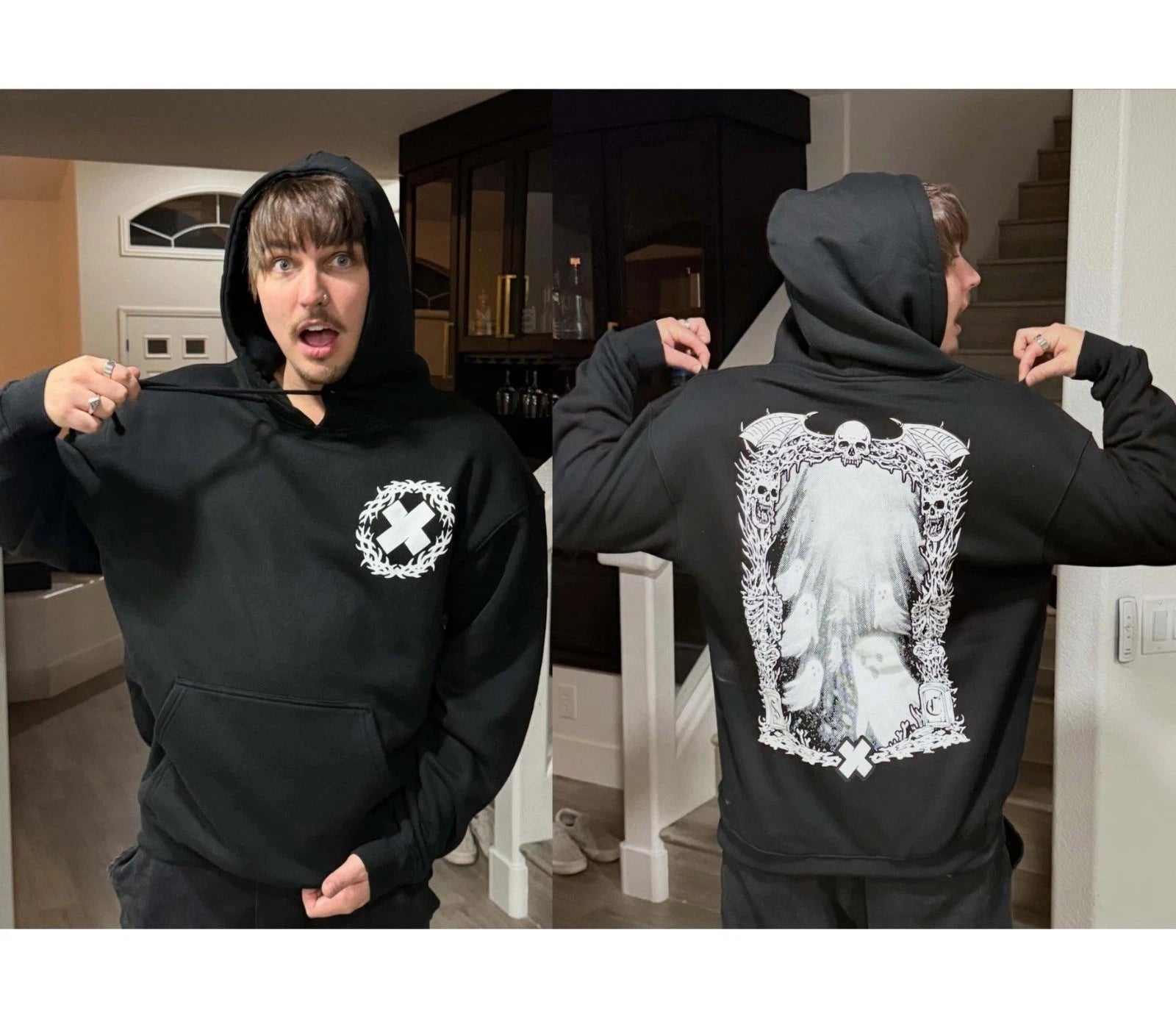 Sam and Colby Graphic reprint Hoodie, FAST SHIP