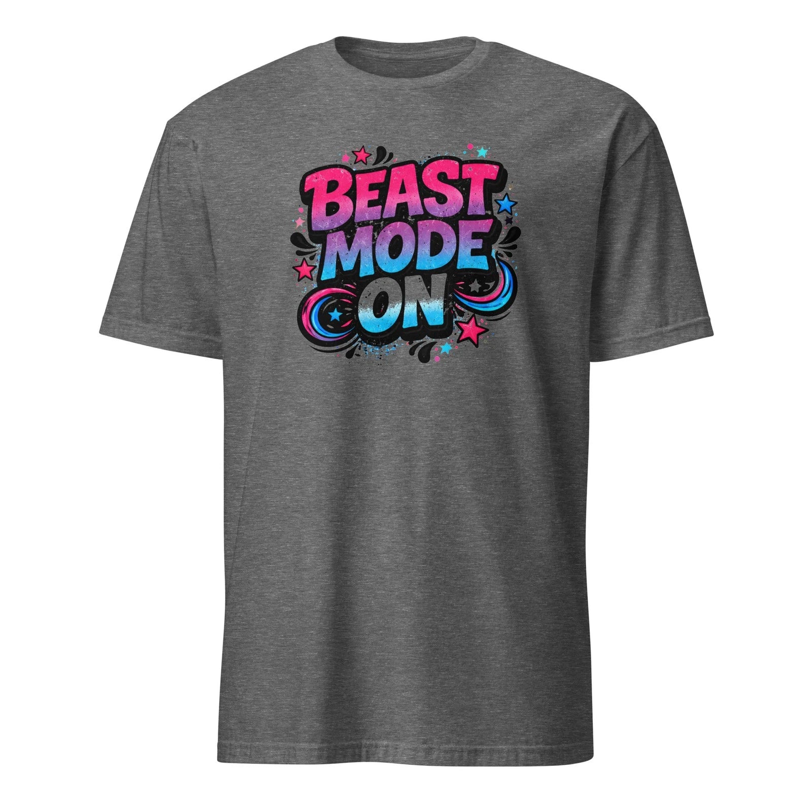 Beast Mode On Shirt Retro 90s Streetwear Graphic Tee Neon Grunge Workout Tshirt