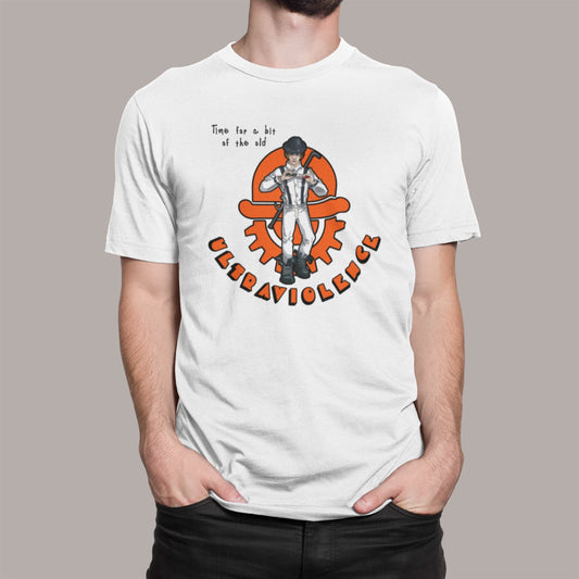 A CLOCKWORK ORANGE T SHIRT ULTRA VIOLENCE RETRO CULT MOVIE ADULTS KIDS