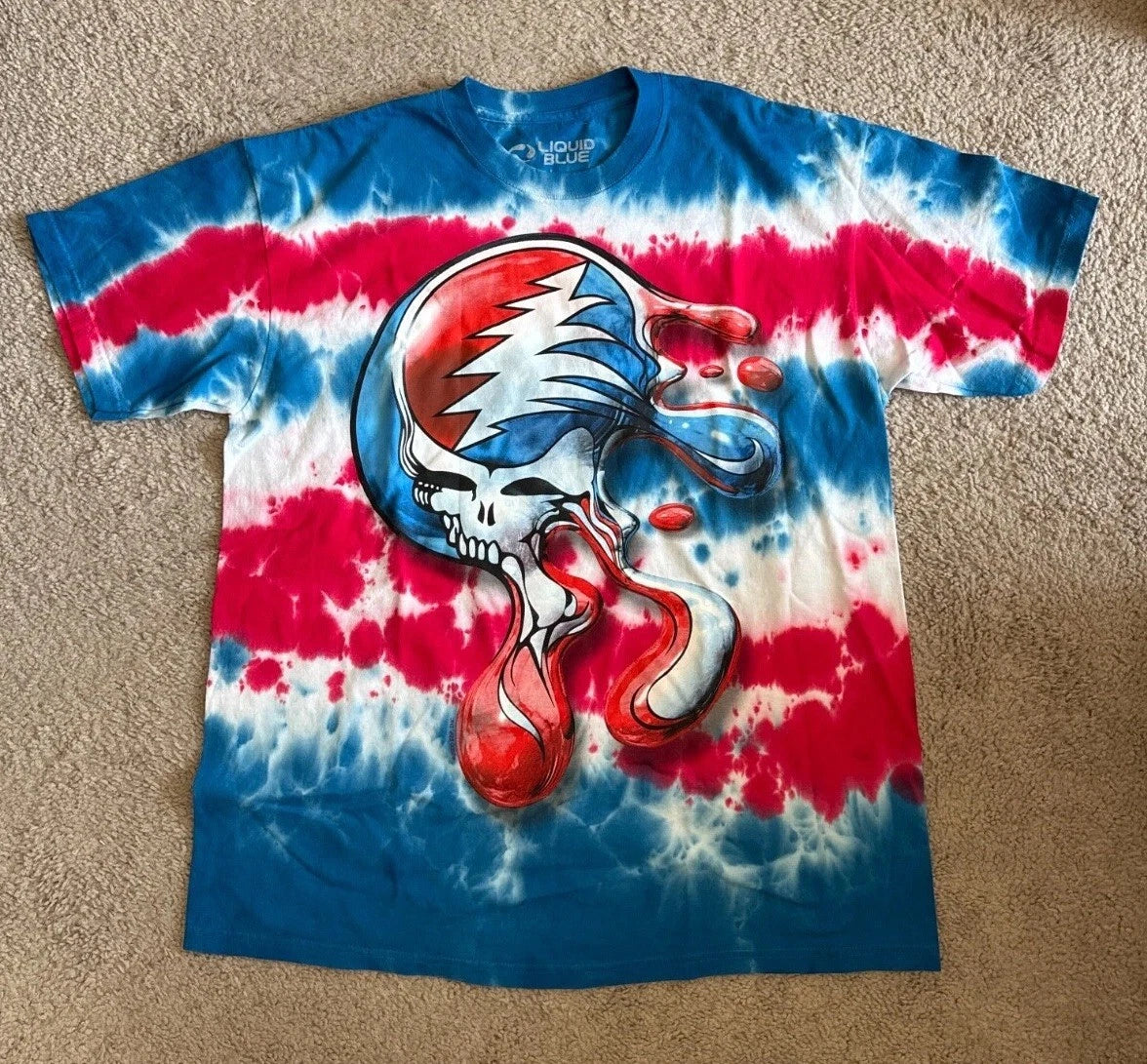 Liquid Blue Grateful Dead Tie-Dye Shirt, Brand New, Men’s Size