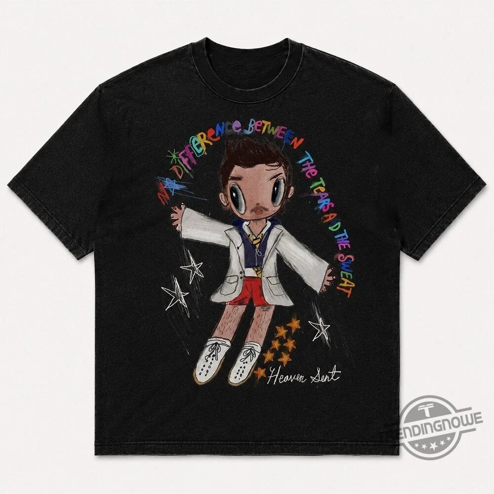 Styles No Difference Between Tears and Sweat Colorful Cartoon Shirt
