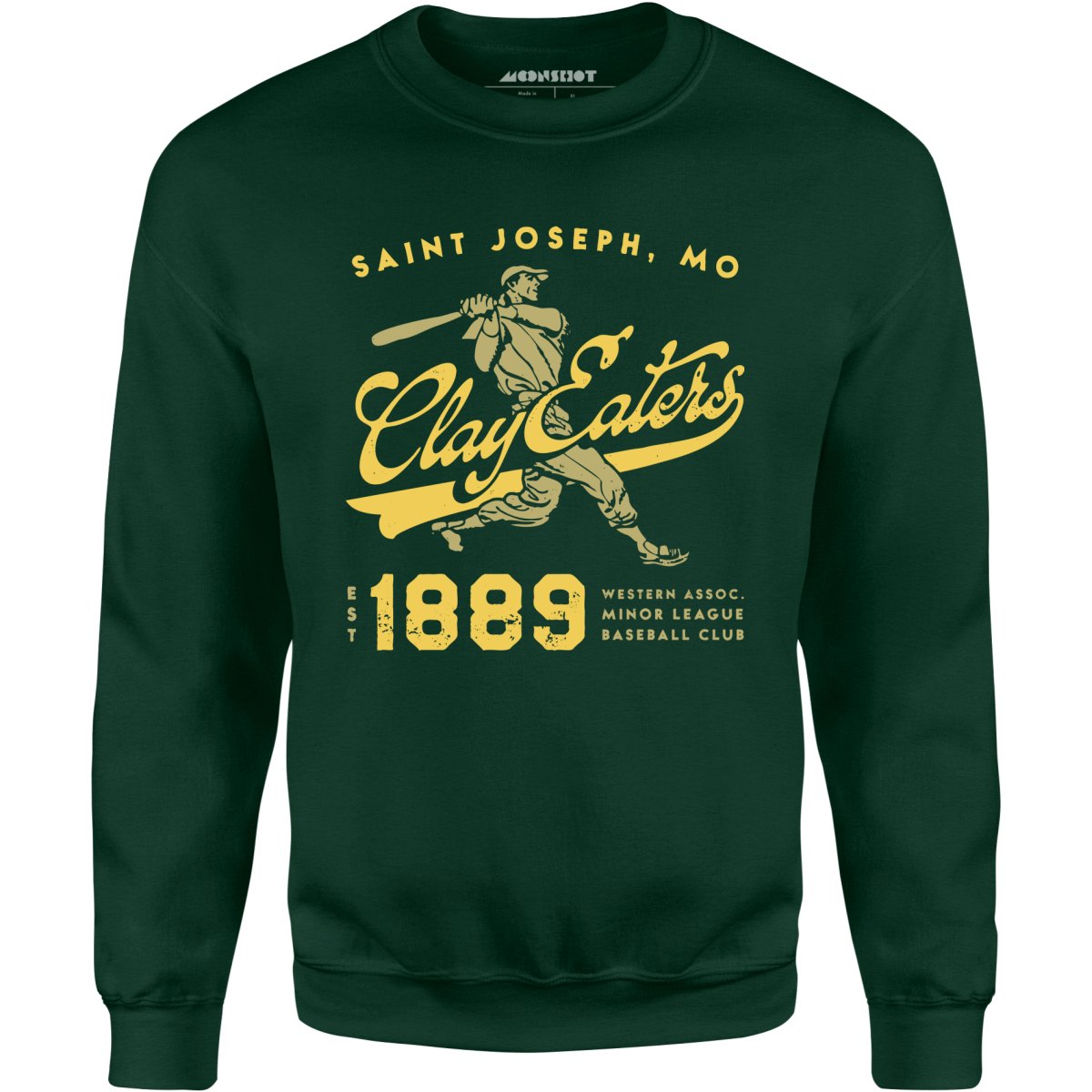 Saint Joseph Clay Eaters - Missouri - Vintage Defunct Baseball Teams - Unisex Sweatshirt
