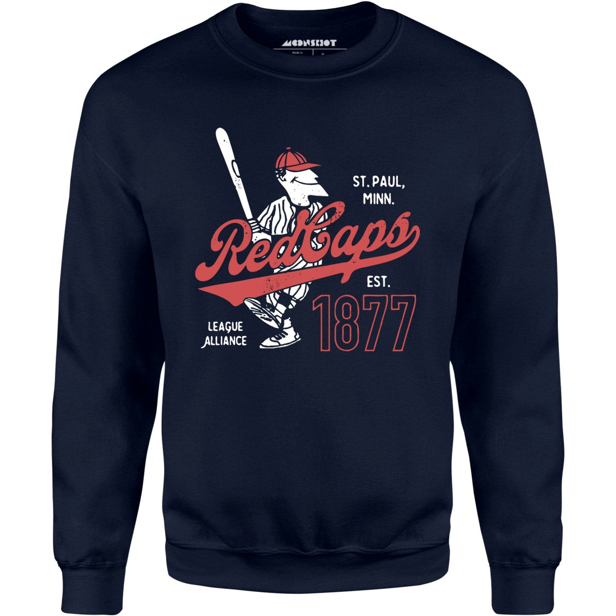 Saint Paul Red Caps - Minnesota - Vintage Defunct Baseball Teams - Unisex Sweatshirt