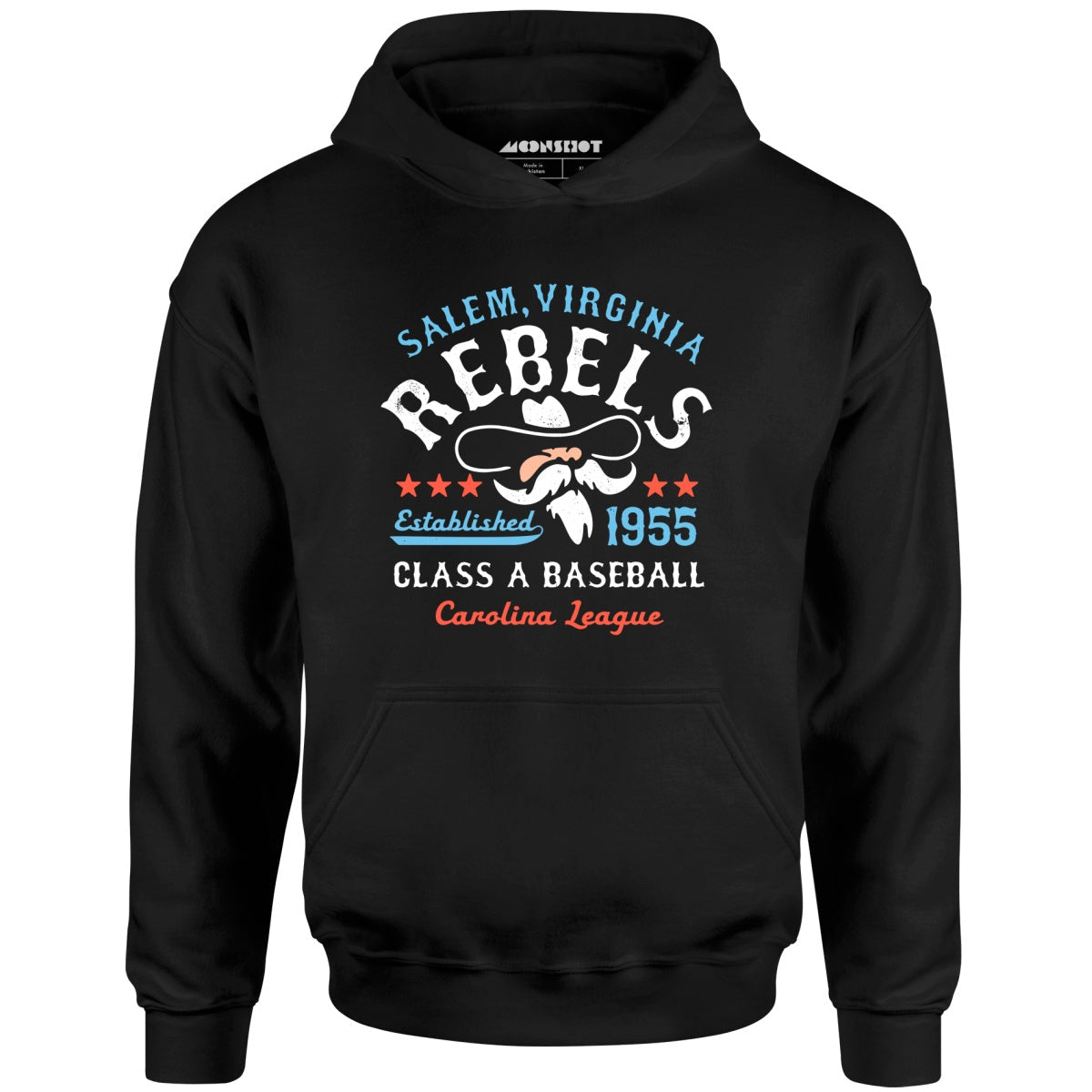 Salem Rebels - Virginia - Vintage Defunct Baseball Teams - Unisex Hoodie