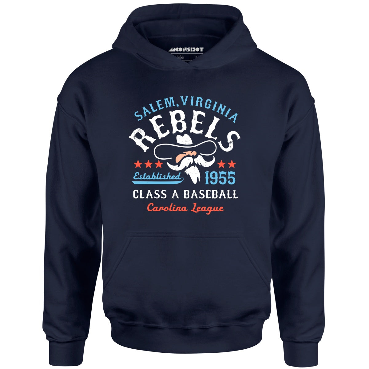 Salem Rebels - Virginia - Vintage Defunct Baseball Teams - Unisex Hoodie