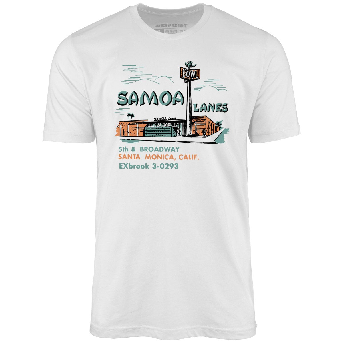 Samoa Lanes - Santa Monica, CA - Vintage Bowling Alley - Unisex T-Shirt