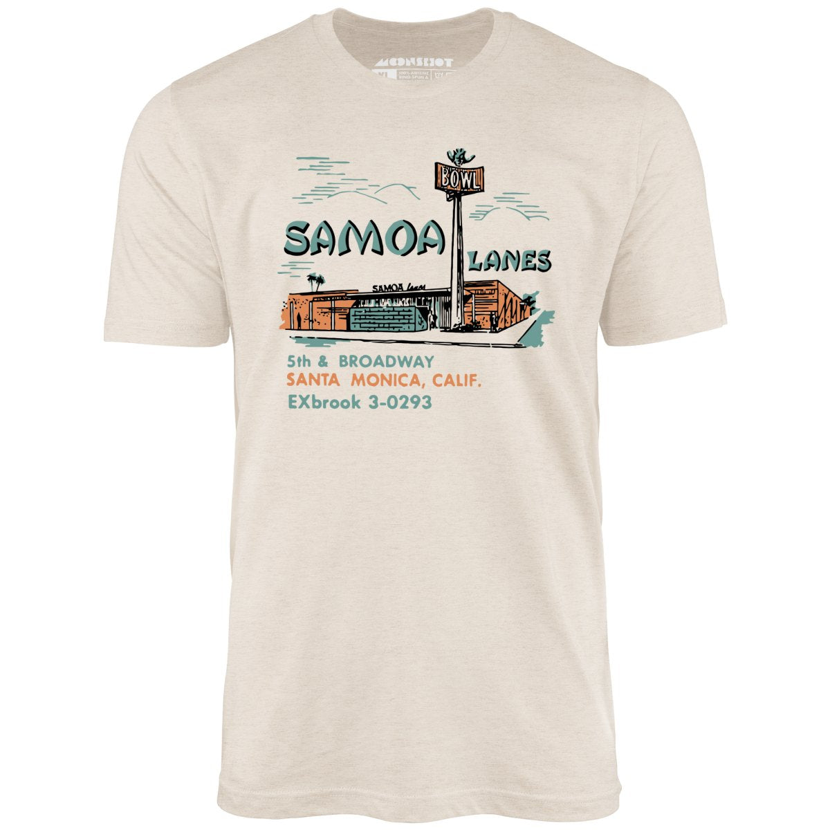 Samoa Lanes - Santa Monica, CA - Vintage Bowling Alley - Unisex T-Shirt