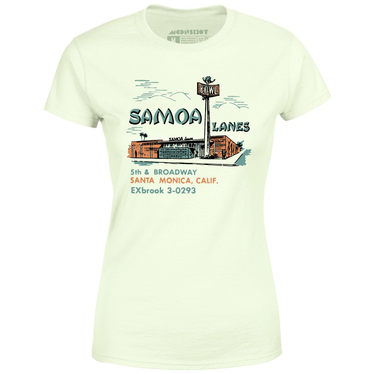 Samoa Lanes - Santa Monica, CA - Vintage Bowling Alley - Women's T-Shirt