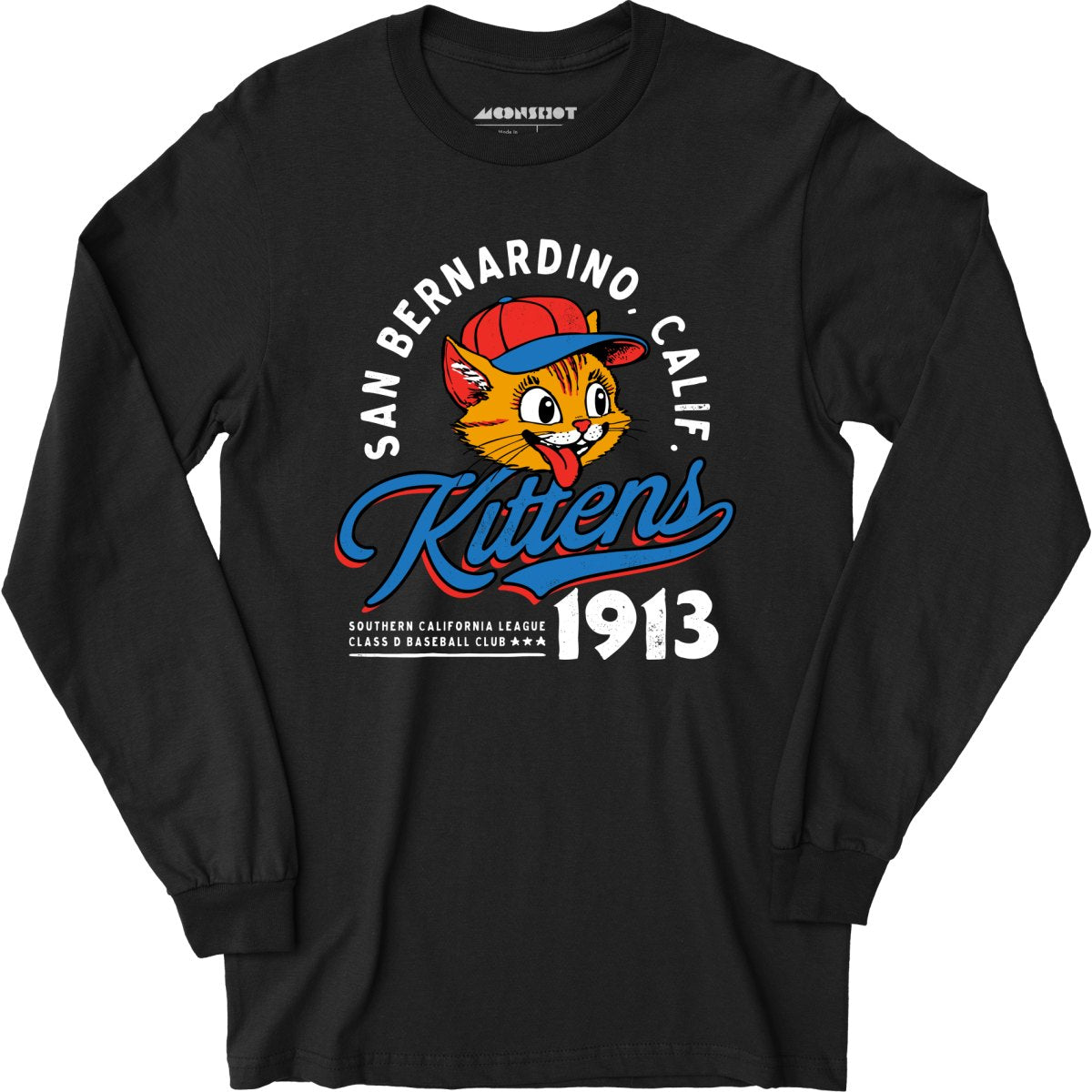 San Bernardino Kittens - California - Vintage Defunct Baseball Teams - Long Sleeve T-Shirt
