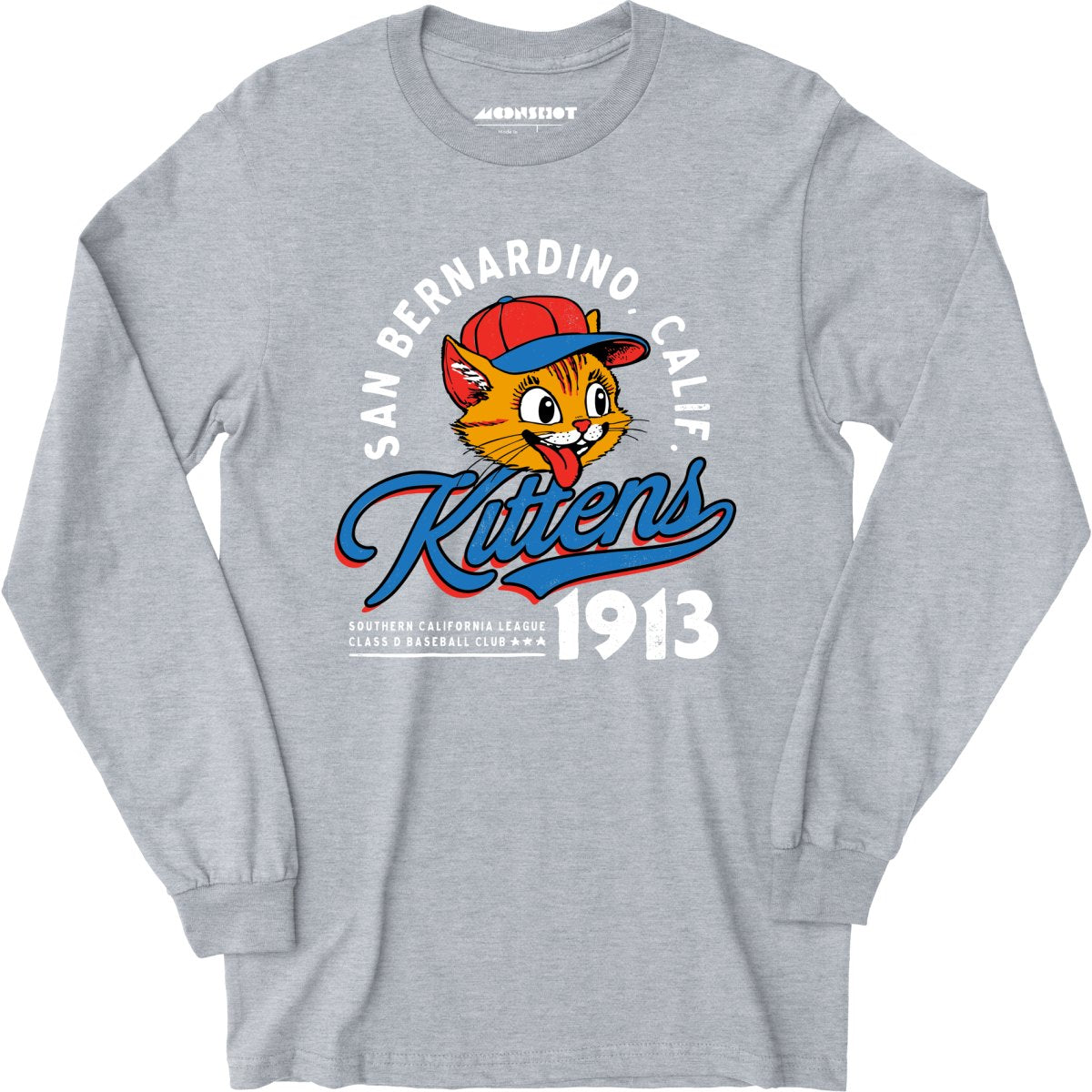 San Bernardino Kittens - California - Vintage Defunct Baseball Teams - Long Sleeve T-Shirt