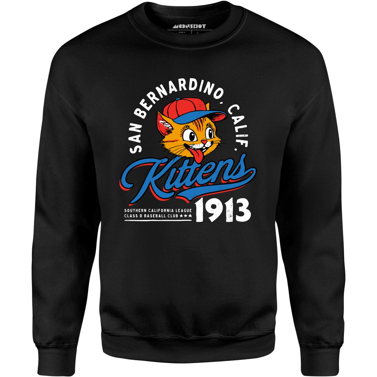 San Bernardino Kittens - California - Vintage Defunct Baseball Teams - Unisex Sweatshirt