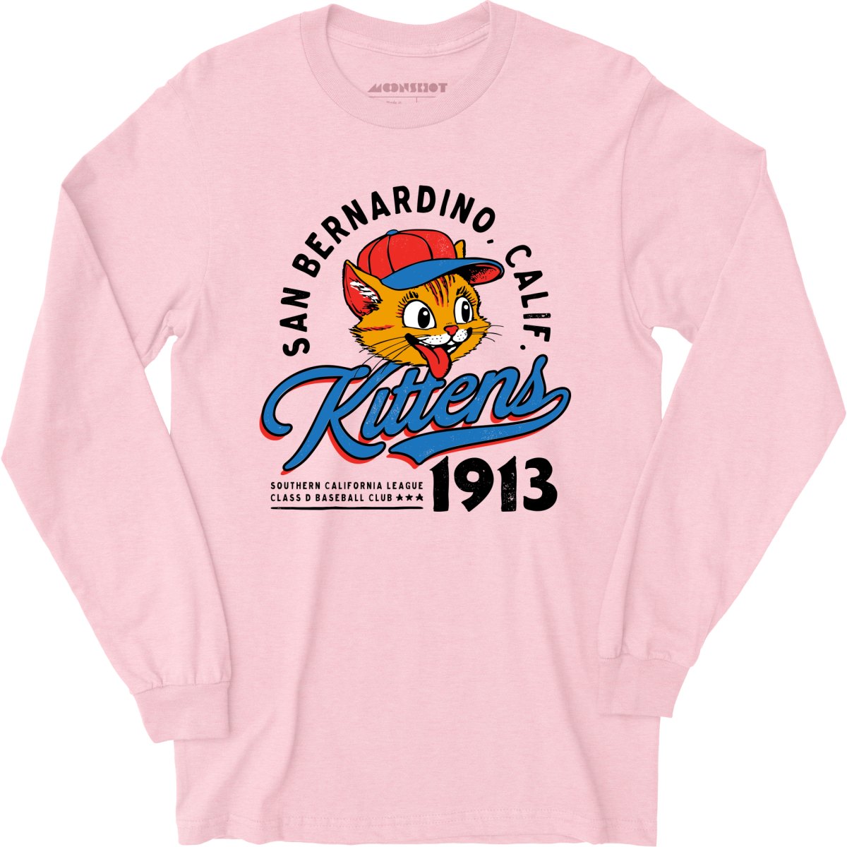 San Bernardino Kittens - California - Vintage Defunct Baseball Teams - Long Sleeve T-Shirt