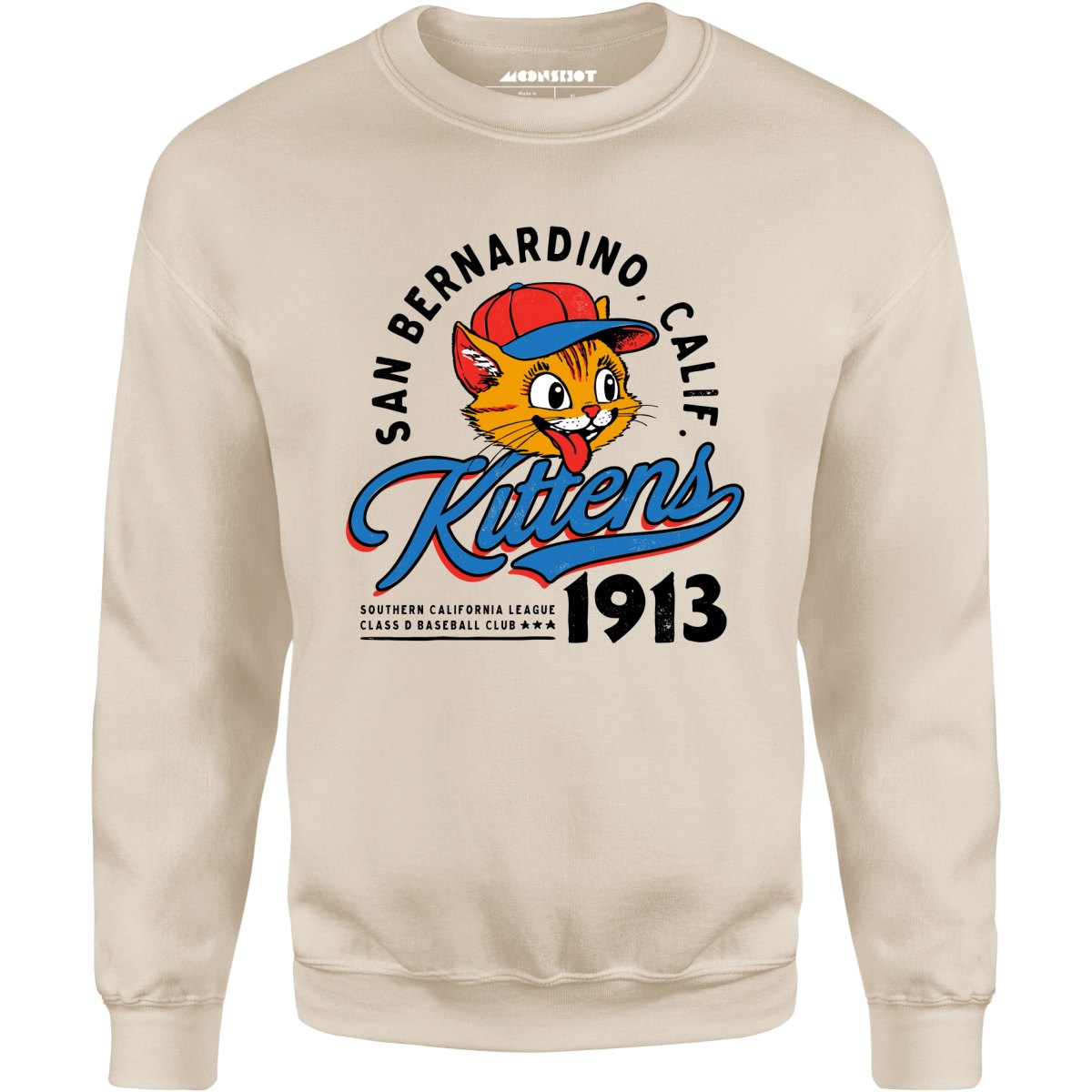 San Bernardino Kittens - California - Vintage Defunct Baseball Teams - Unisex Sweatshirt
