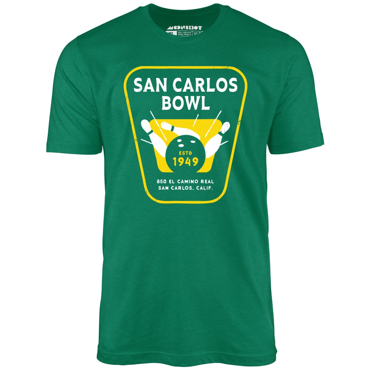 San Carlos Bowl - San Carlos, CA - Vintage Bowling Alley - Unisex T-Shirt