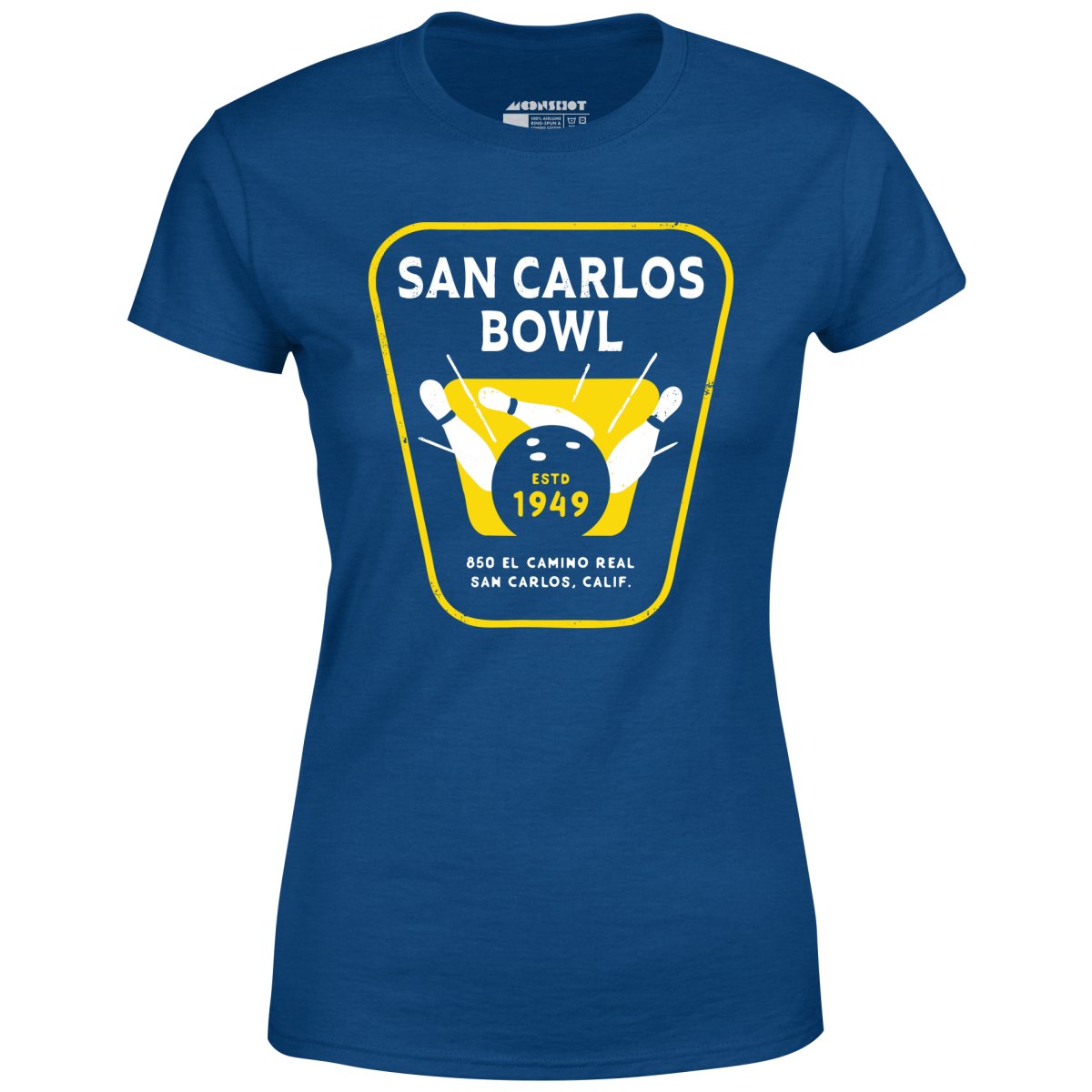 San Carlos Bowl - San Carlos, CA - Vintage Bowling Alley - Women's T-Shirt