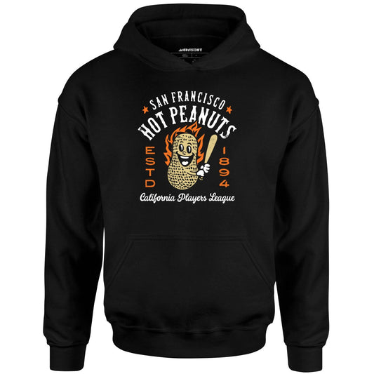 San Francisco Hot Peanuts - California - Vintage Defunct Baseball Teams - Unisex Hoodie