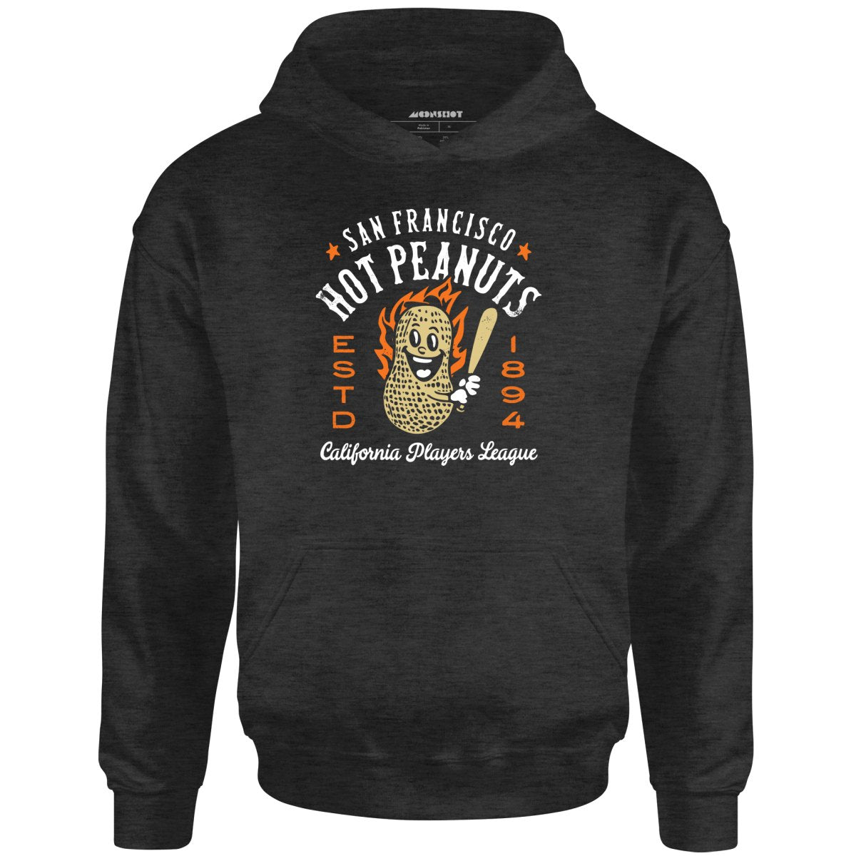San Francisco Hot Peanuts - California - Vintage Defunct Baseball Teams - Unisex Hoodie