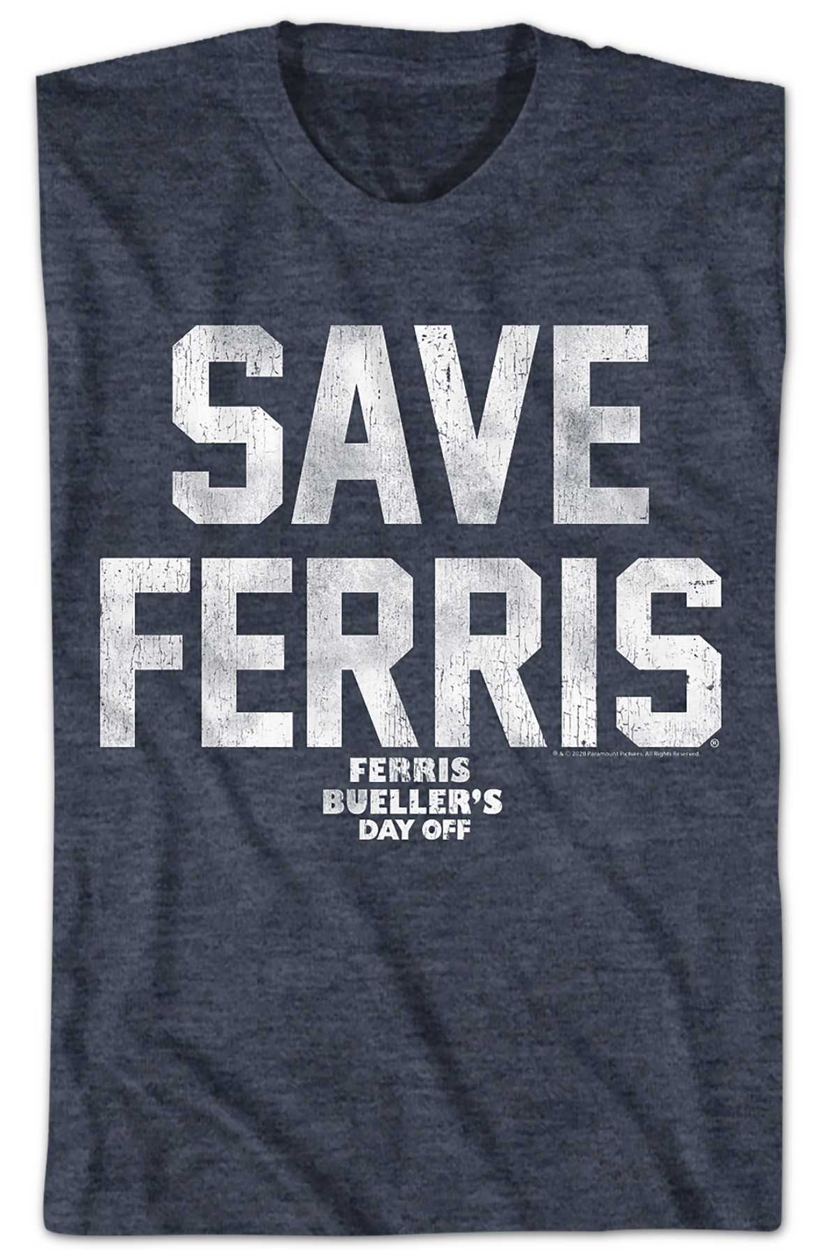 Save Ferris Vintage Blue Design Ferris Bueller's Day Off T-Shirt
