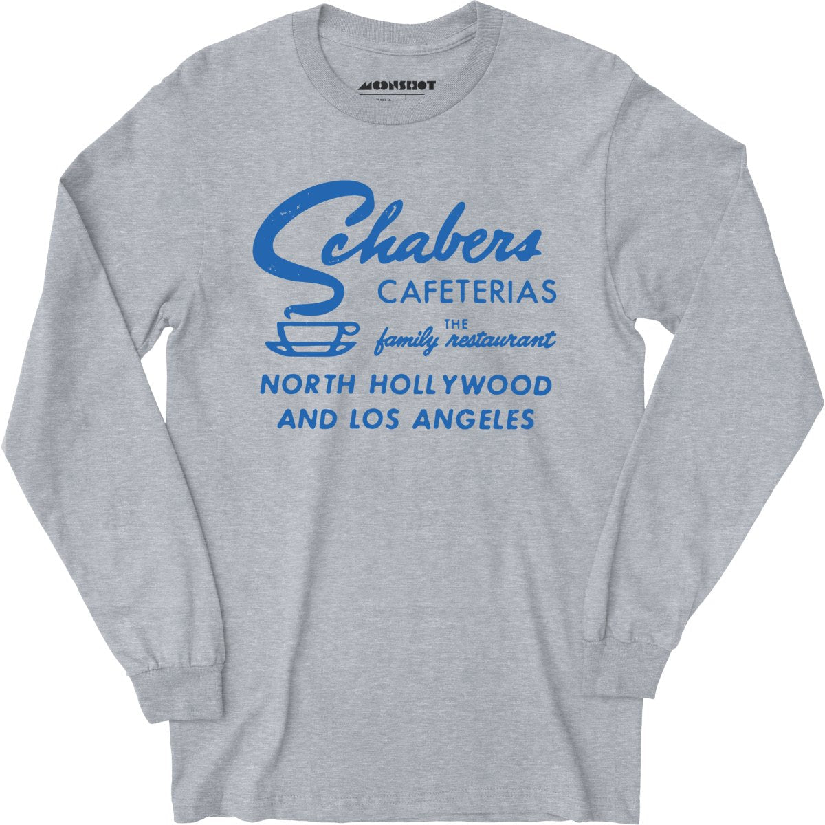 Schabers Cafeterias - Los Angeles, CA - Vintage Restaurant - Long Sleeve T-Shirt