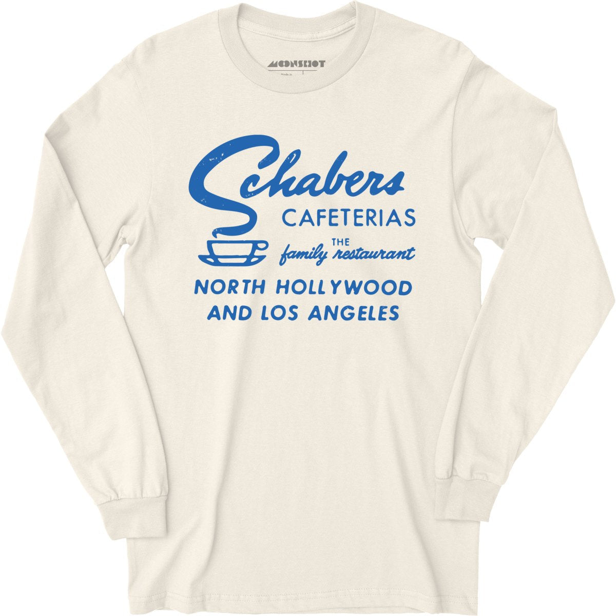 Schabers Cafeterias - Los Angeles, CA - Vintage Restaurant - Long Sleeve T-Shirt