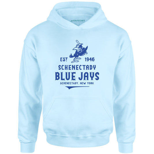Schenectady Blue Jays - New York - Vintage Defunct Baseball Teams - Unisex Hoodie
