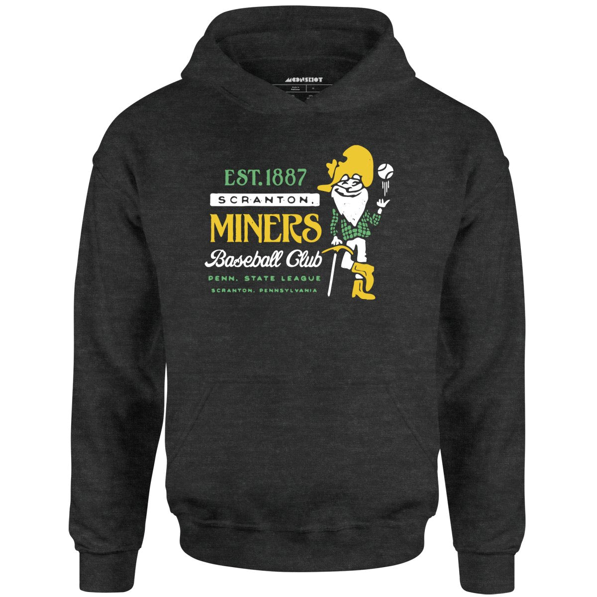 Scranton Miners - Pennsylvania - Vintage Defunct Baseball Teams - Unisex Hoodie