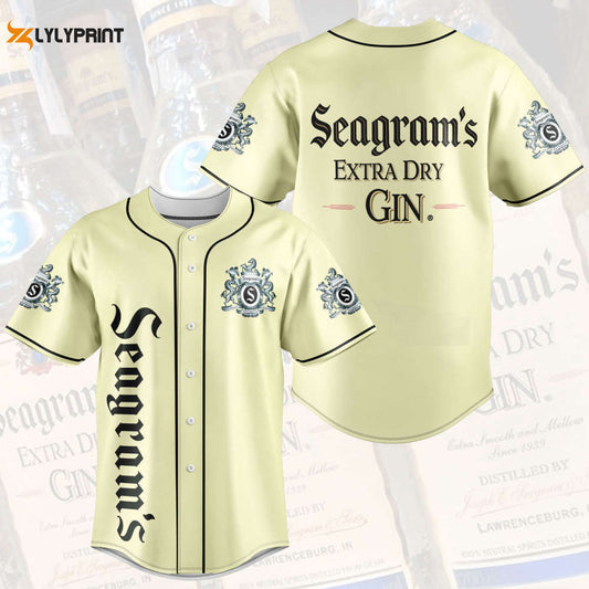 Seagram's Extra Dry Gin Baseball Jersey - lylyprint.com