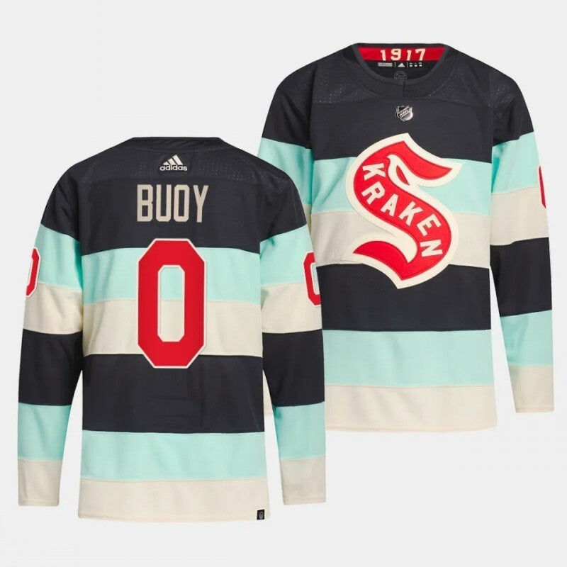 seattle kraken #0 buoy kraken 2024 nhl winter classic jersey - deep sea blue