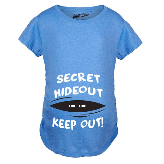 Secret Hideout Maternity T Shirt Hoodie, Sweatshirt | InkThreadWorks.com (Image 1)