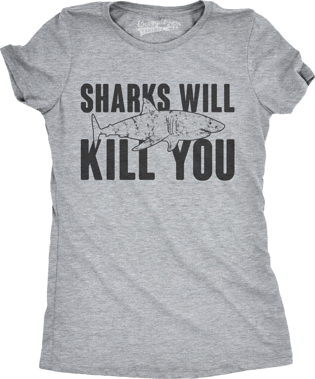 Sharks Will Kill You Women's T Shirt Hoodie, Sweatshirt | InkThreadWorks.com (Image 5)