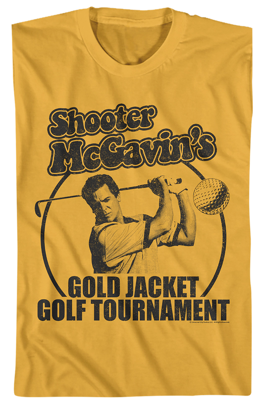 Shooter McGavin's Gold Jacket Golf Tournament Happy Gilmore T-Shirt