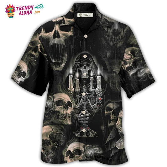 Skull Horror Skull Movies Hawaiian Shirt - Trendy Aloha