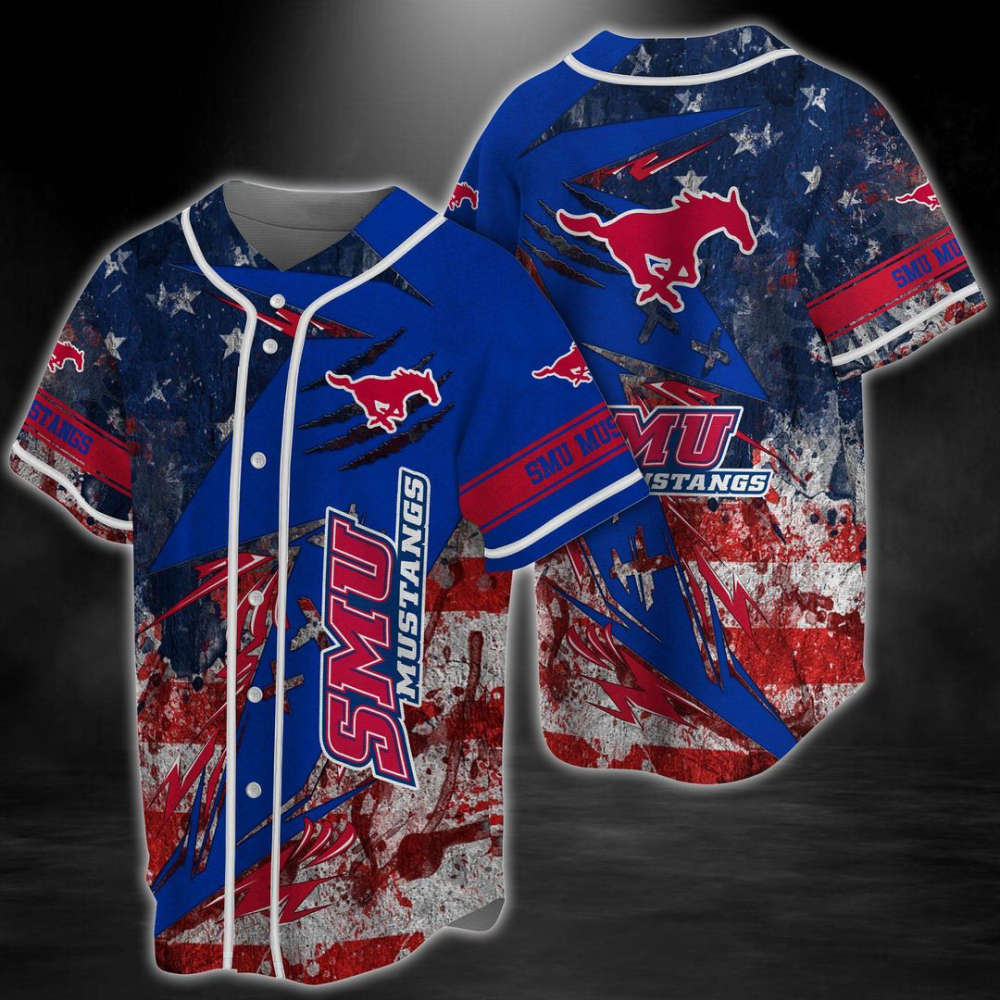 SMU Mustangs Baseball Jersey Gift For Men Women - lylyprint.com