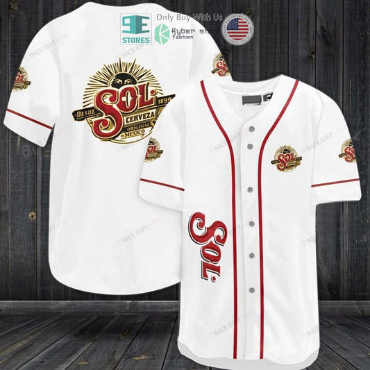 BEST Sol logo white Baseball Jersey
