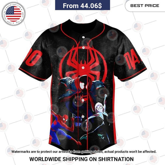 Spiderman Across the spider verse Custom Baseball Jersey