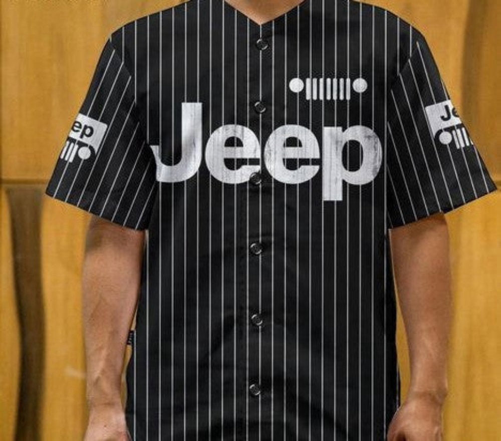 Sport the Classic Style with JP Striped Baseball Jersey – Shop Now!