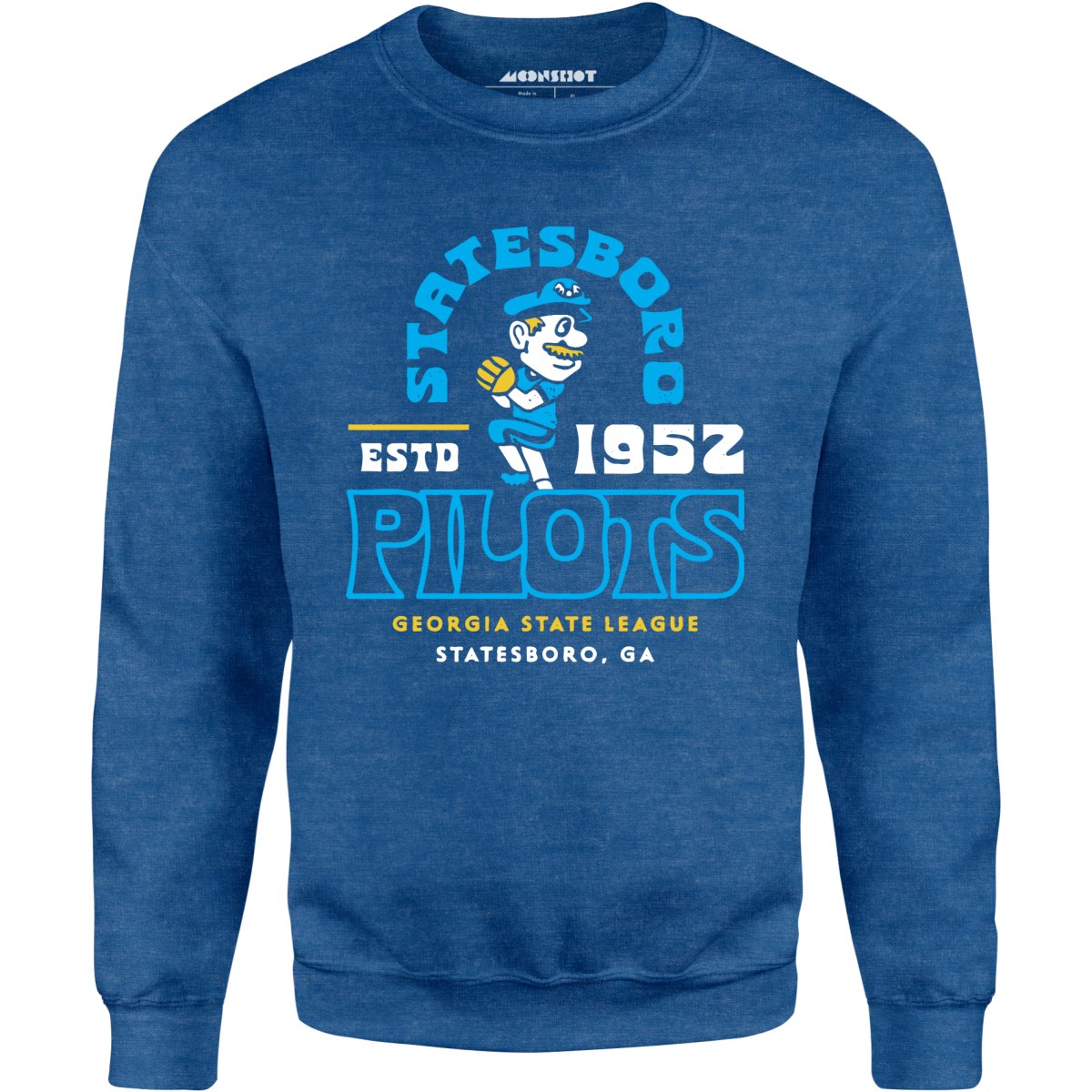 Statesboro Pilots - Georgia - Vintage Defunct Baseball Teams - Unisex Sweatshirt