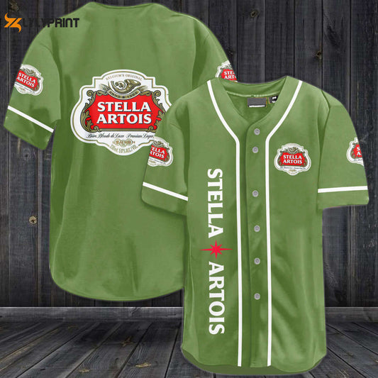 Stella Artois Beer Baseball Jersey - Gift for Men Women - lylyprint.com