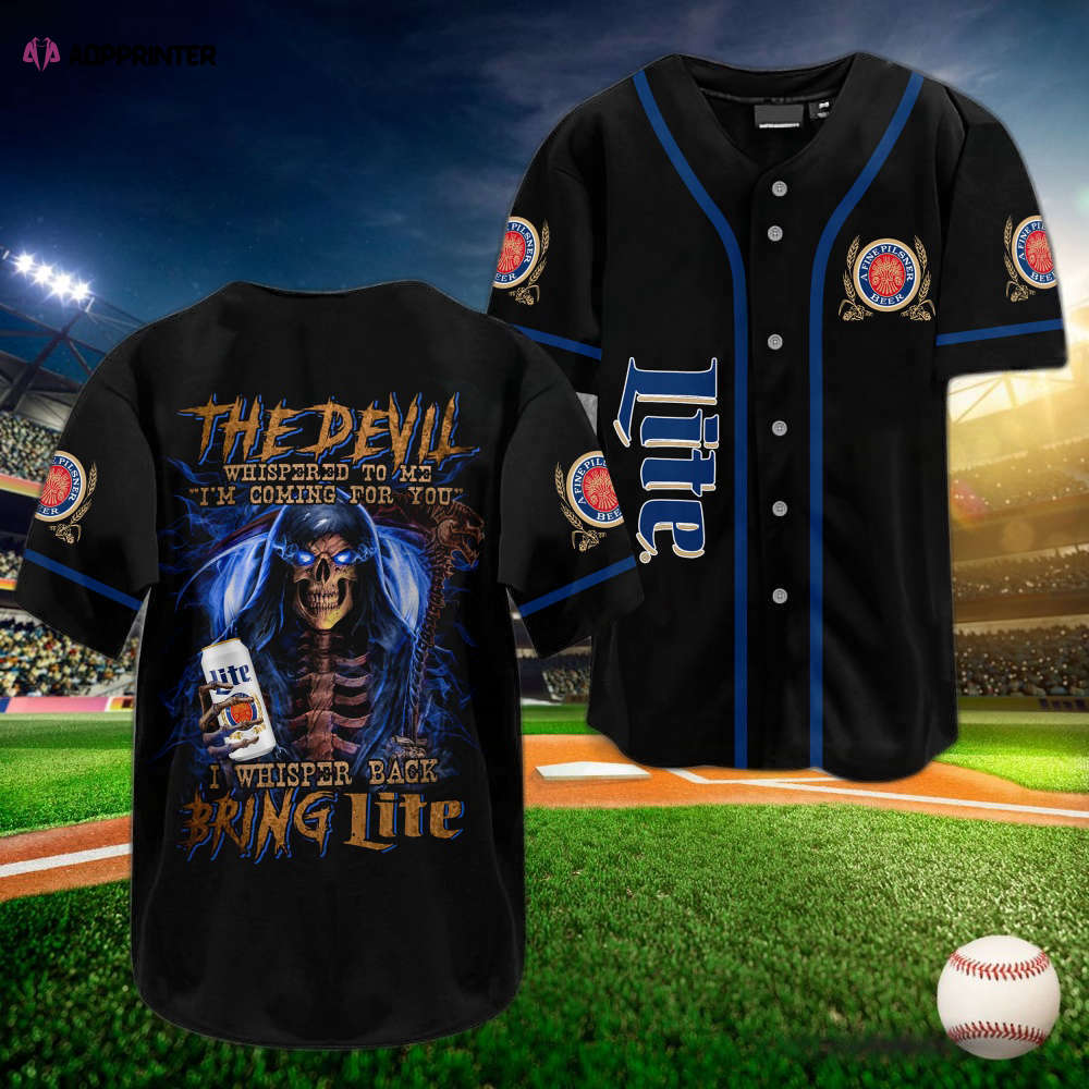Stylish Devil Whisper Lite Beer Baseball Jersey: Lightweight Apparel for Beer Lovers