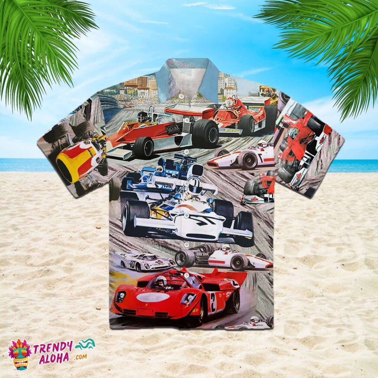 Summer Speed Racing Car Enthusiast Aloha Hawaiian Shirt