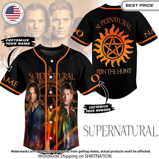 Supernatural Join The Hunt Custom Baseball Jersey