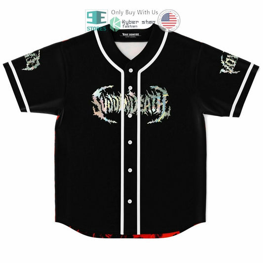 BEST Svdden Death logo red black Baseball Jersey