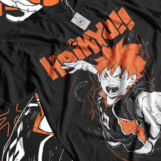 t-shirt, gift, gift her, gift men, gift boy gift, anime, anime shirts, anime gifts, , unisex, shoyo hinata, Haikyu!!, crow, tobio kageyama