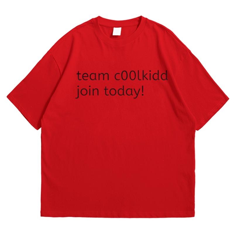 team coolkid - red T-Shirt Perfect Everyday Tee Trendy, Viral, and On-Point Hoodie, Sweatshirt | InkThreadWorks.com