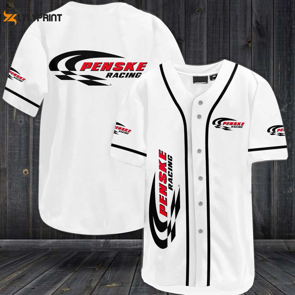 Rev up your style with the Team Penske Car Racing Baseball Jersey - Perfect Gift for Men & Women! - lylyprint.com