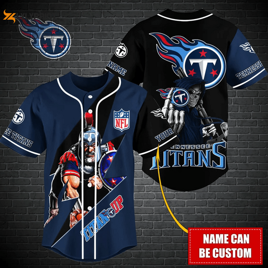 Tennessee Titans Personalized Baseball Jersey Fan Gifts - lylyprint.com