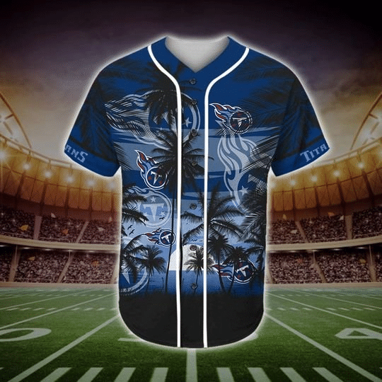 Stay Cool and Stylish with Tennessee Titans Tropical Baseball Jersey - lylyprint.com