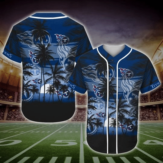 Stay Cool and Stylish with Tennessee Titans Tropical Baseball Jersey - lylyprint.com