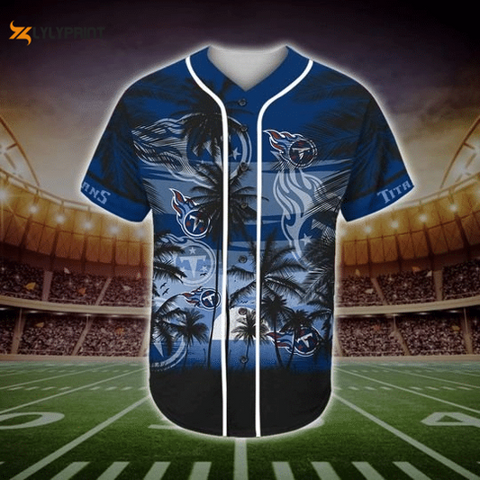 Stay Cool and Stylish with Tennessee Titans Tropical Baseball Jersey - lylyprint.com